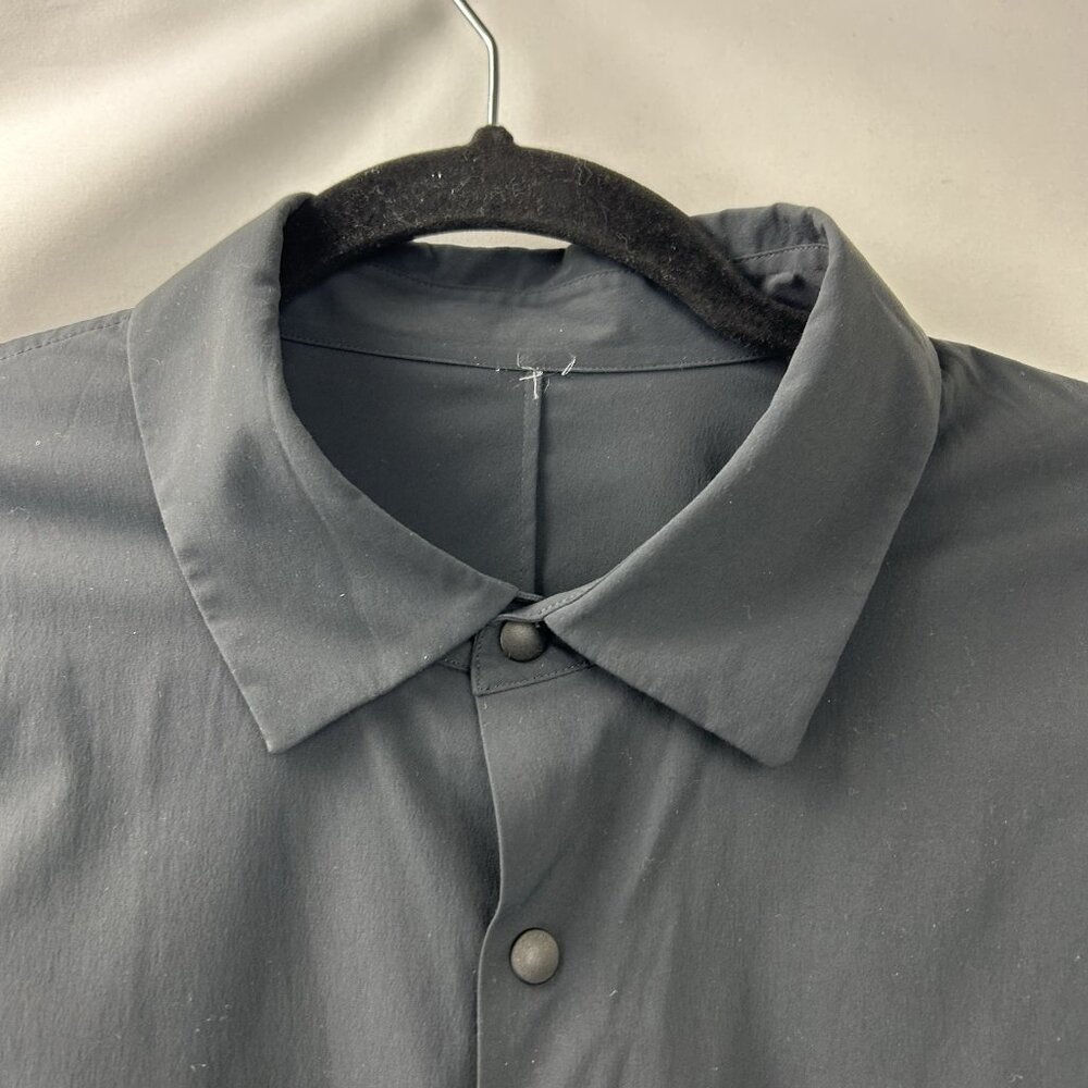 Lululemon Shirt Men Small Black Zenway Snap Button Up Vented Long Sleeve Casual - Picture 14 of 16
